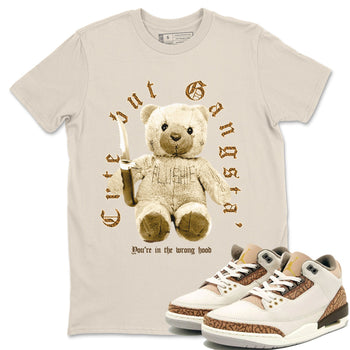 Jordan 3 Retro Palomino Sneaker Matching T-Shirt Cute Gangsta Sneaker Tees Air Jordan 3 Palomino Sneaker Release Tees Unisex Shirts Natural 1