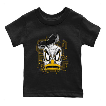 1s Yellow Ochre shirt to match jordans Cyber Duck sneaker tees Air Jordan 1 High OG Yellow Ochre SNRT sneaker release tees baby toddler Black 2 cotton Shirt