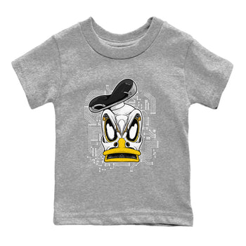1s Yellow Ochre shirt to match jordans Cyber Duck sneaker tees Air Jordan 1 High OG Yellow Ochre SNRT sneaker release tees baby toddler Heather Grey 2 cotton Shirt