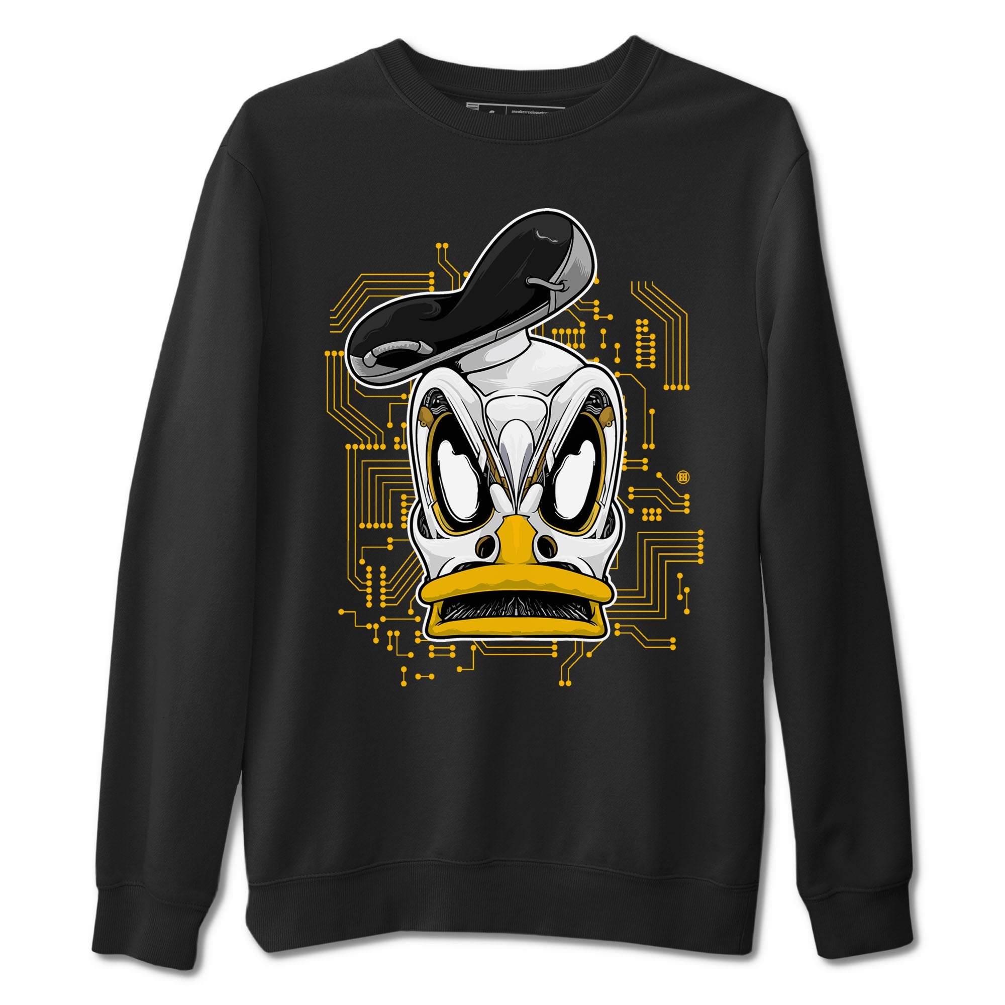 1s Yellow Ochre shirt to match jordans Cyber Duck sneaker tees Air Jordan 1 High OG Yellow Ochre SNRT Sneaker Release Tees unisex cotton Black 2 crew neck shirt