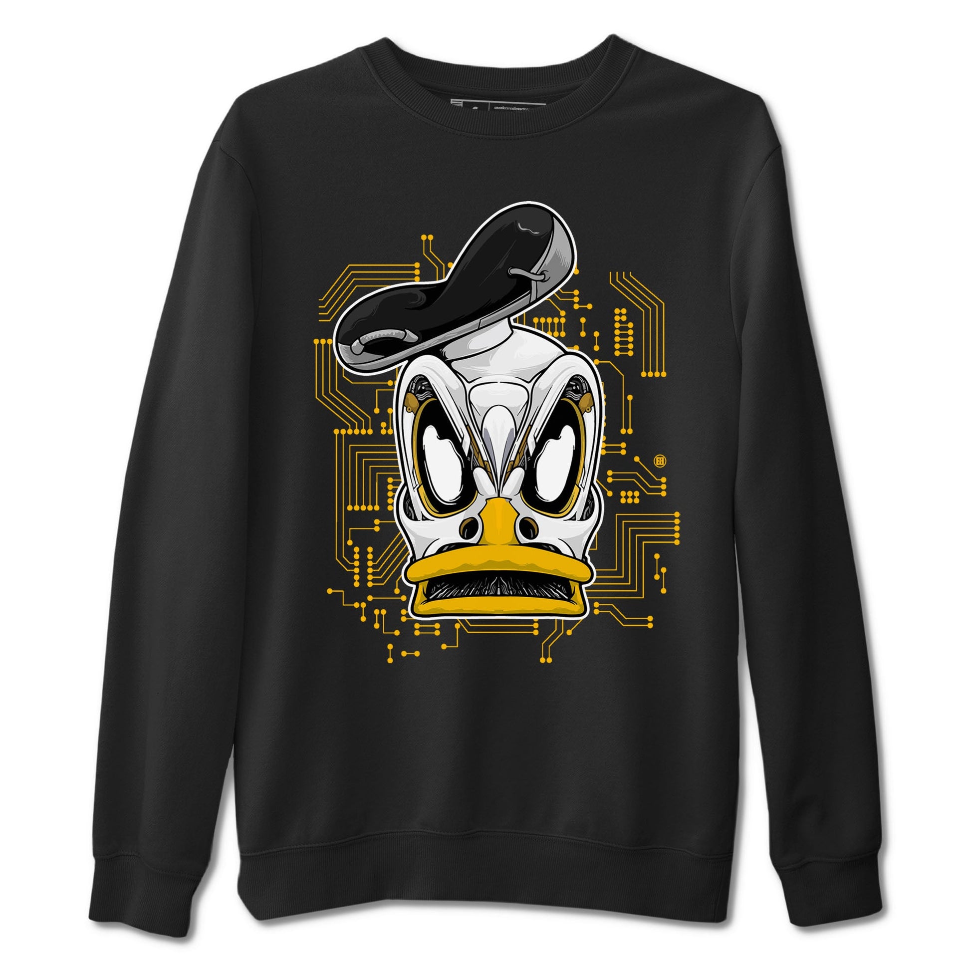 1s Yellow Ochre shirt to match jordans Cyber Duck sneaker tees Air Jordan 1 High OG Yellow Ochre SNRT Sneaker Release Tees unisex cotton Black 2 crew neck shirt
