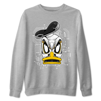 1s Yellow Ochre shirt to match jordans Cyber Duck sneaker tees Air Jordan 1 High OG Yellow Ochre SNRT Sneaker Release Tees unisex cotton Heather Grey 2 crew neck shirt