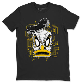 1s Yellow Ochre shirt to match jordans Cyber Duck sneaker tees Air Jordan 1 High OG Yellow Ochre SNRT Sneaker Release Tees unisex cotton Black 2 crew neck shirt