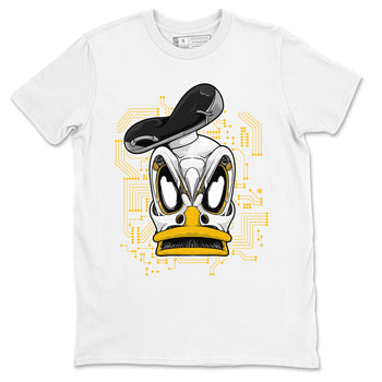 1s Yellow Ochre shirt to match jordans Cyber Duck sneaker tees Air Jordan 1 High OG Yellow Ochre SNRT Sneaker Release Tees unisex cotton White 2 crew neck shirt