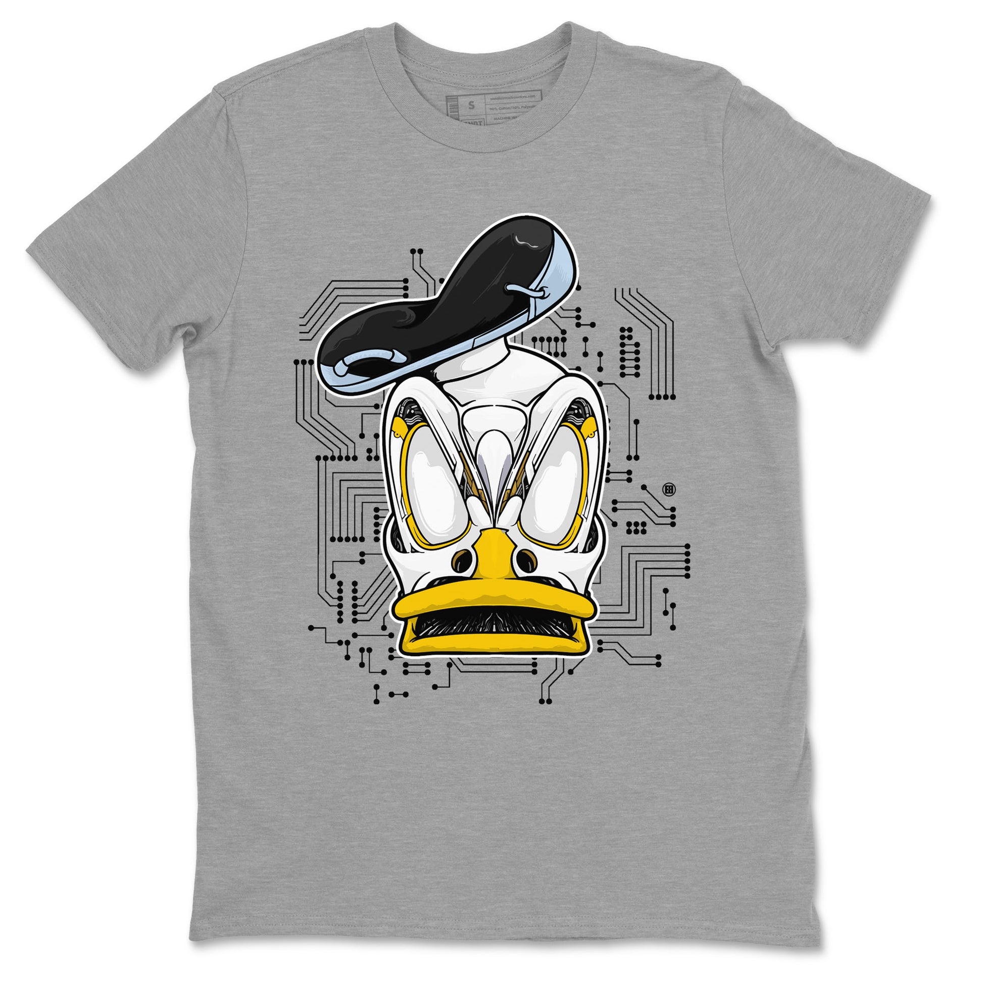 AJ6 Yellow Ochre shirt to match jordans Cyber Duck sneaker tees Air Jordan 6 Yellow Ochre SNRT Sneaker Release Tees unisex cotton Heather Grey 2 crew neck shirt