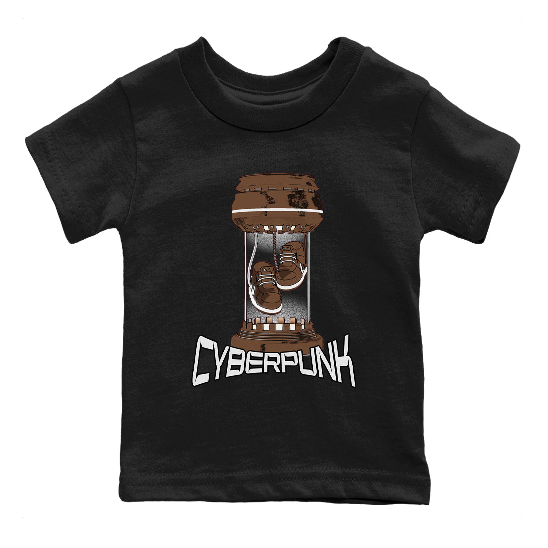Air Force Low Chocolate shirt to match jordans Cyberpunk sneaker tees chocolate Nike Air Force Low Chocolate SNRT Sneaker Release Tees Baby Toddler Black 2 T-Shirt