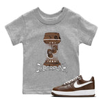 Air Force Low Chocolate shirt to match jordans Cyberpunk sneaker tees chocolate Nike Air Force Low Chocolate SNRT Sneaker Release Tees Baby Toddler Heather Grey 1 T-Shirt