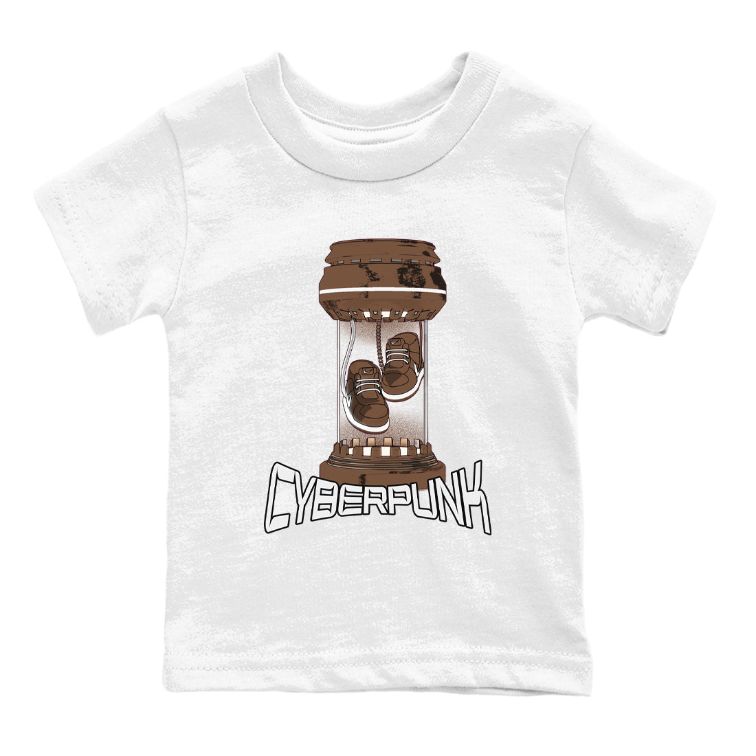 Air Force Low Chocolate shirt to match jordans Cyberpunk sneaker tees chocolate Nike Air Force Low Chocolate SNRT Sneaker Release Tees Baby Toddler White 2 T-Shirt