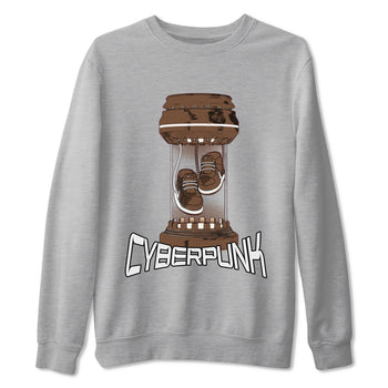 Air Force Low Chocolate shirt to match jordans Cyberpunk sneaker tees chocolate Nike Air Force Low Chocolate SNRT Sneaker Release Tees Unisex Heather Grey 2 T-Shirt