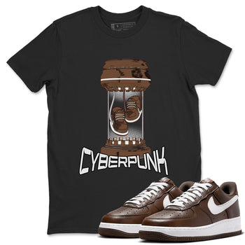 Air Force Low Chocolate shirt to match jordans Cyberpunk sneaker tees chocolate Nike Air Force Low Chocolate SNRT Sneaker Release Tees Unisex Black 1 T-Shirt