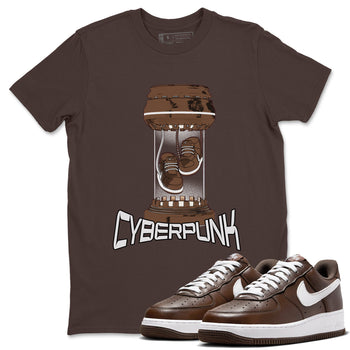 Air Force Low Chocolate shirt to match jordans Cyberpunk sneaker tees chocolate Nike Air Force Low Chocolate SNRT Sneaker Release Tees Unisex Dark Chocolate 1 T-Shirt
