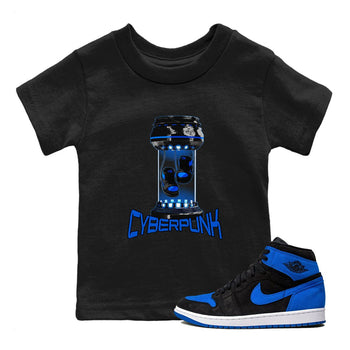 1sRoyal Reimagined shirt to match jordans Cyberpunk sneaker tees 1sRoyal Reimagined SNRT Sneaker Release Tees Baby Toddler Black 1 T-Shirt