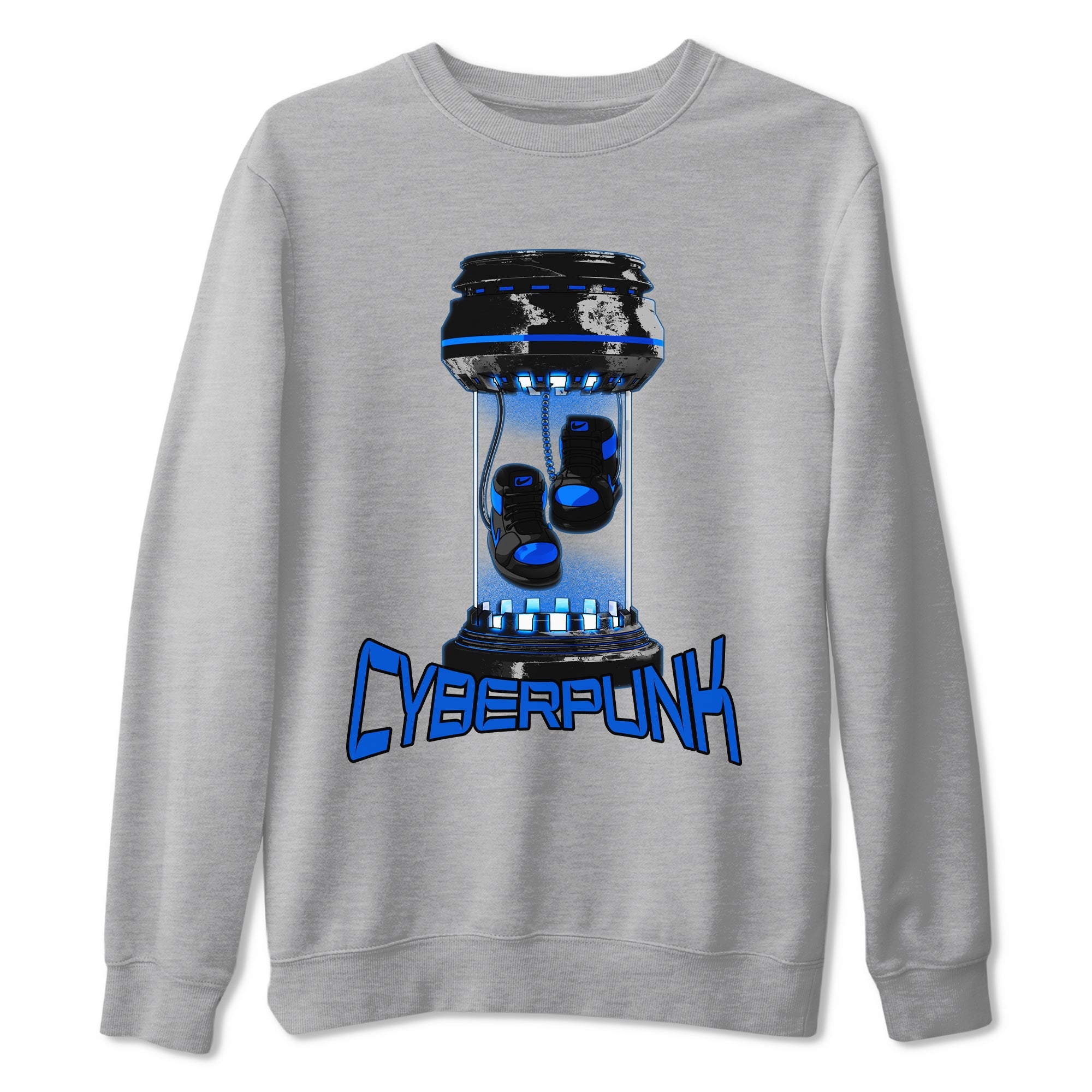 1sRoyal Reimagined shirt to match jordans Cyberpunk sneaker tees 1sRoyal Reimagined SNRT Sneaker Release Tees Unisex Heather Grey 2 T-Shirt