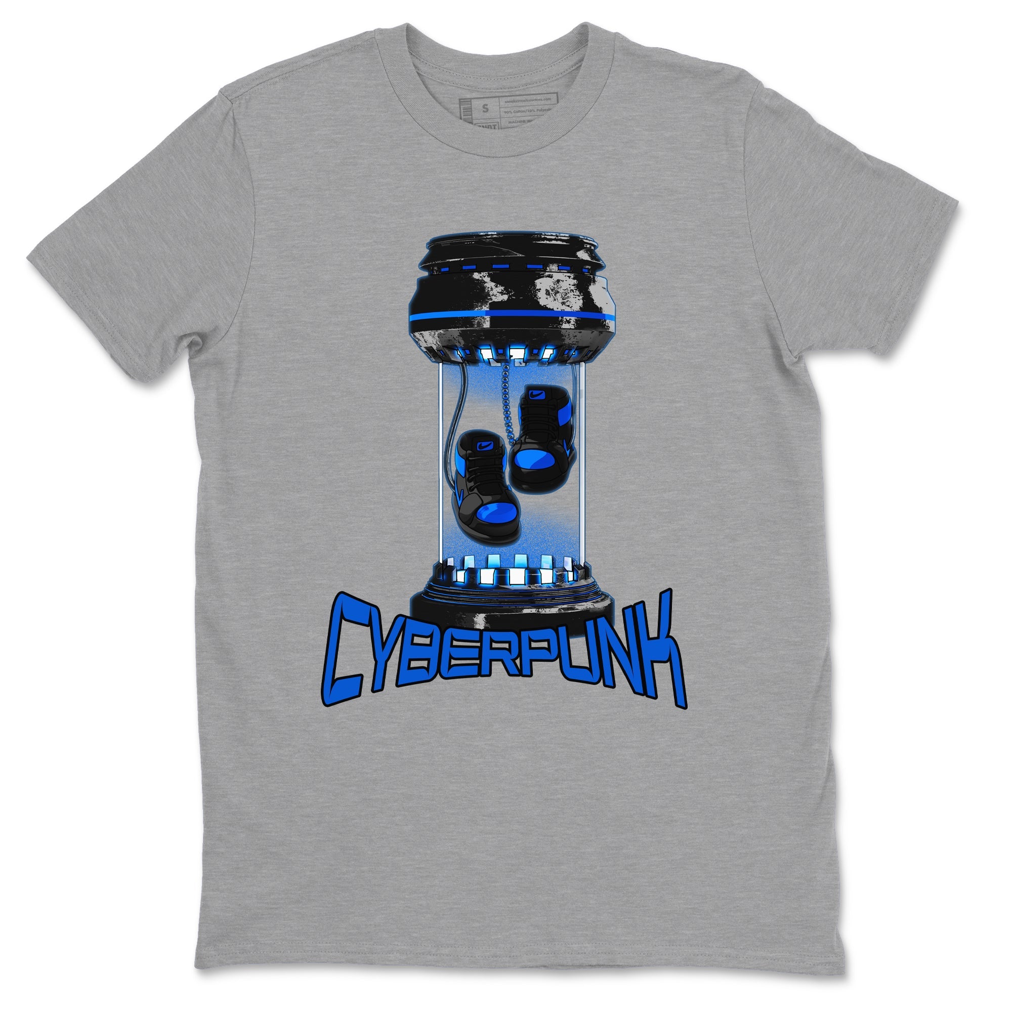 1sRoyal Reimagined shirt to match jordans Cyberpunk sneaker tees 1sRoyal Reimagined SNRT Sneaker Release Tees Unisex Heather Grey 2 T-Shirt