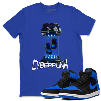 1sRoyal Reimagined shirt to match jordans Cyberpunk sneaker tees 1sRoyal Reimagined SNRT Sneaker Release Tees Unisex Royal Blue 1 T-Shirt