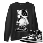 Air Jordan 1 Black White Sneaker Match Tees Cyborg Bear Sneaker Tees Air Jordan 1 Black White Sneaker Release Tees Unisex Shirts