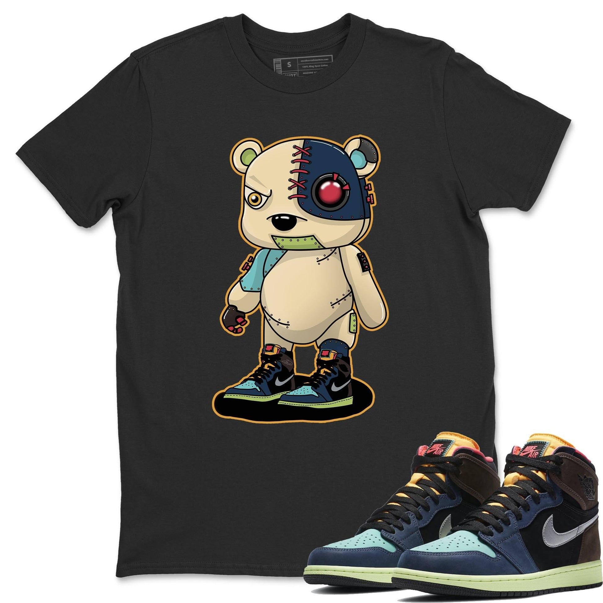 Jordan 1 Bio Hack Sneaker Match Tees Cyborg Bear Sneaker Tees Jordan 1 Bio Hack Sneaker Release Tees Unisex Shirts