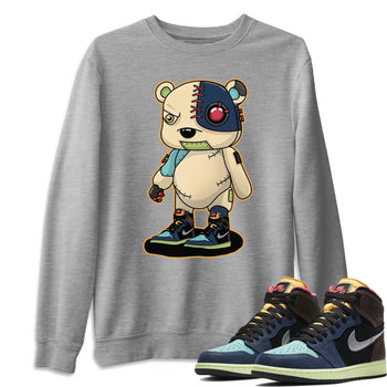 Jordan 1 Bio Hack Sneaker Match Tees Cyborg Bear Sneaker Tees Jordan 1 Bio Hack Sneaker Release Tees Unisex Shirts