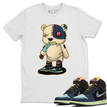 Jordan 1 Bio Hack Sneaker Match Tees Cyborg Bear Sneaker Tees Jordan 1 Bio Hack Sneaker Release Tees Unisex Shirts