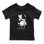 1s Black White shirt to match jordans Cyborg Bear sneaker tees Air Jordan 1 Black White SNRT sneaker release tees baby toddler Black 2 cotton Shirt