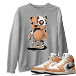 Jordan 1 Brushstroke Sneaker Match Tees Cyborg Bear Sneaker Tees Jordan 1 Brushstroke Sneaker Release Tees Unisex Shirts
