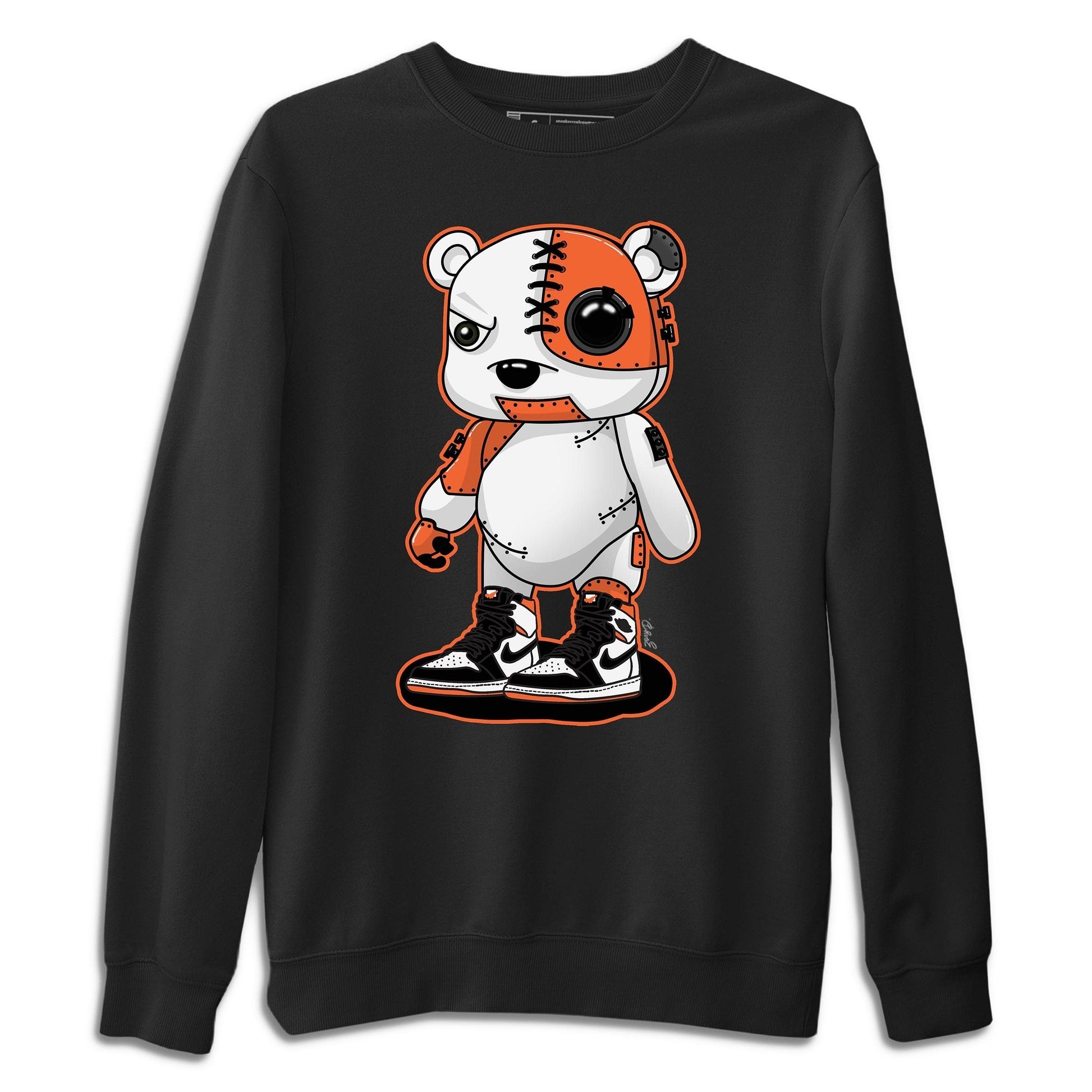 Jordan 1 Electro Orange Sneaker Match Tees Cyborg Bear Sneaker Tees Jordan 1 Electro Orange Sneaker Release Tees Unisex Shirts