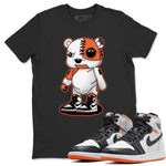 Jordan 1 Electro Orange Sneaker Match Tees Cyborg Bear Sneaker Tees Jordan 1 Electro Orange Sneaker Release Tees Unisex Shirts