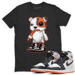 Jordan 1 Electro Orange Sneaker Match Tees Cyborg Bear Sneaker Tees Jordan 1 Electro Orange Sneaker Release Tees Unisex Shirts
