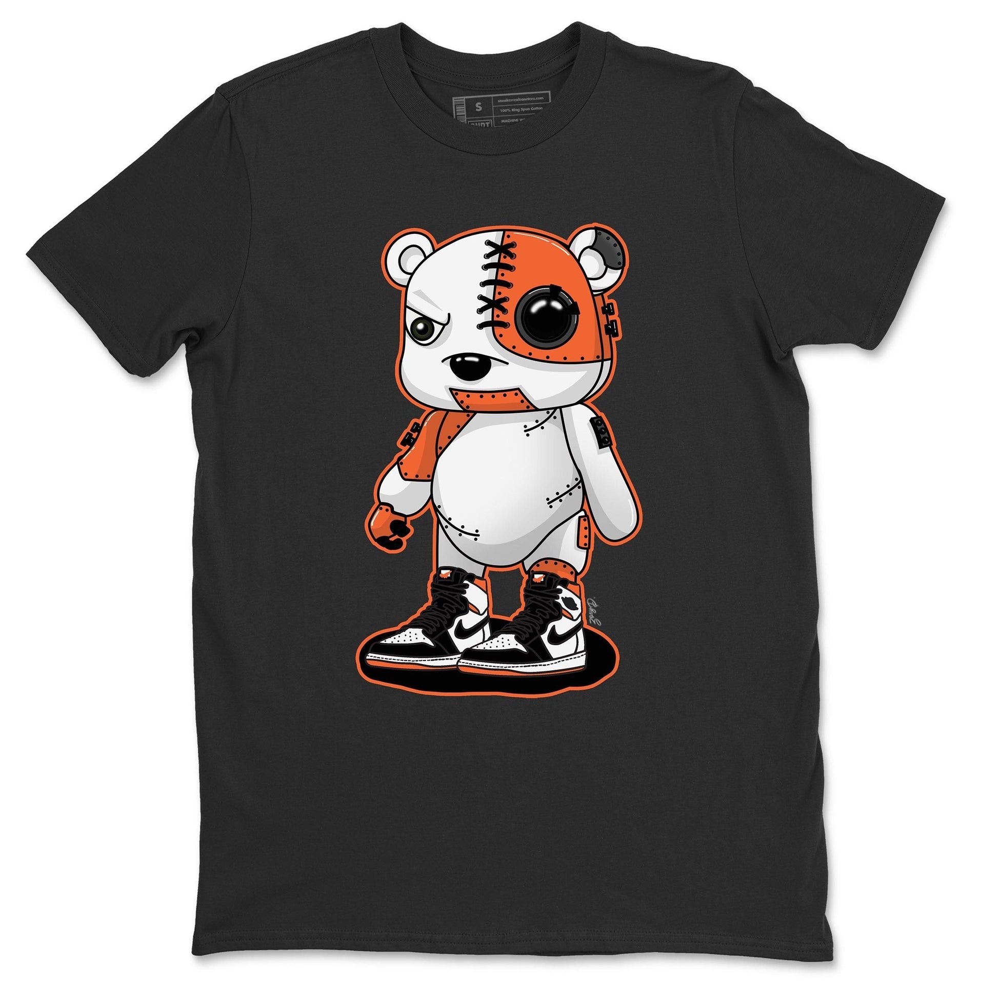 Jordan 1 Electro Orange Sneaker Match Tees Cyborg Bear Sneaker Tees Jordan 1 Electro Orange Sneaker Release Tees Unisex Shirts