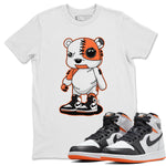 Jordan 1 Electro Orange Sneaker Match Tees Cyborg Bear Sneaker Tees Jordan 1 Electro Orange Sneaker Release Tees Unisex Shirts