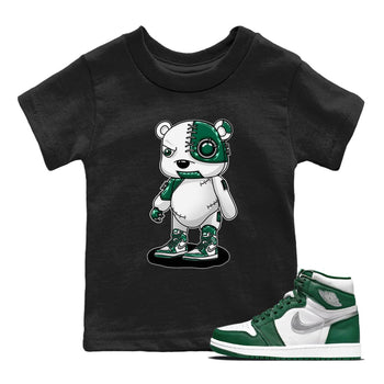 Jordan 1 Gorge Green Sneaker Match Tees Cyborg Bear Sneaker Tees Jordan 1 Gorge Green Sneaker Release Tees Kids Shirts