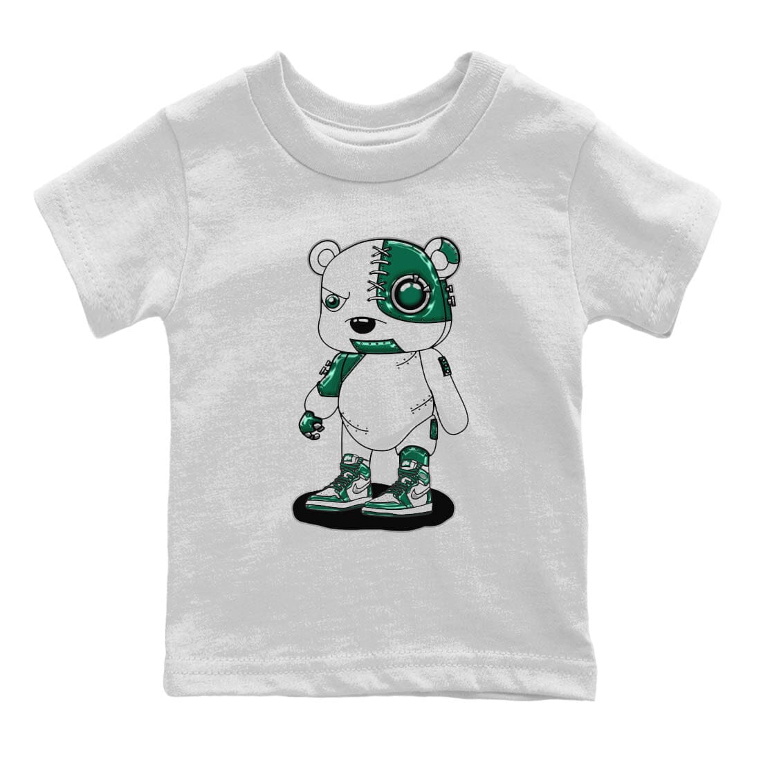 Jordan 1 Gorge Green Sneaker Match Tees Cyborg Bear Sneaker Tees Jordan 1 Gorge Green Sneaker Release Tees Kids Shirts
