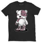 Air Jordan 1 Mauve shirt to match jordans Cyborg Bear sneaker tees AJ1 Mauve SNRT Sneaker Tees Sneaker Matching Clothing Brand Unisex Sneaker Tee Black 2 T-Shirt