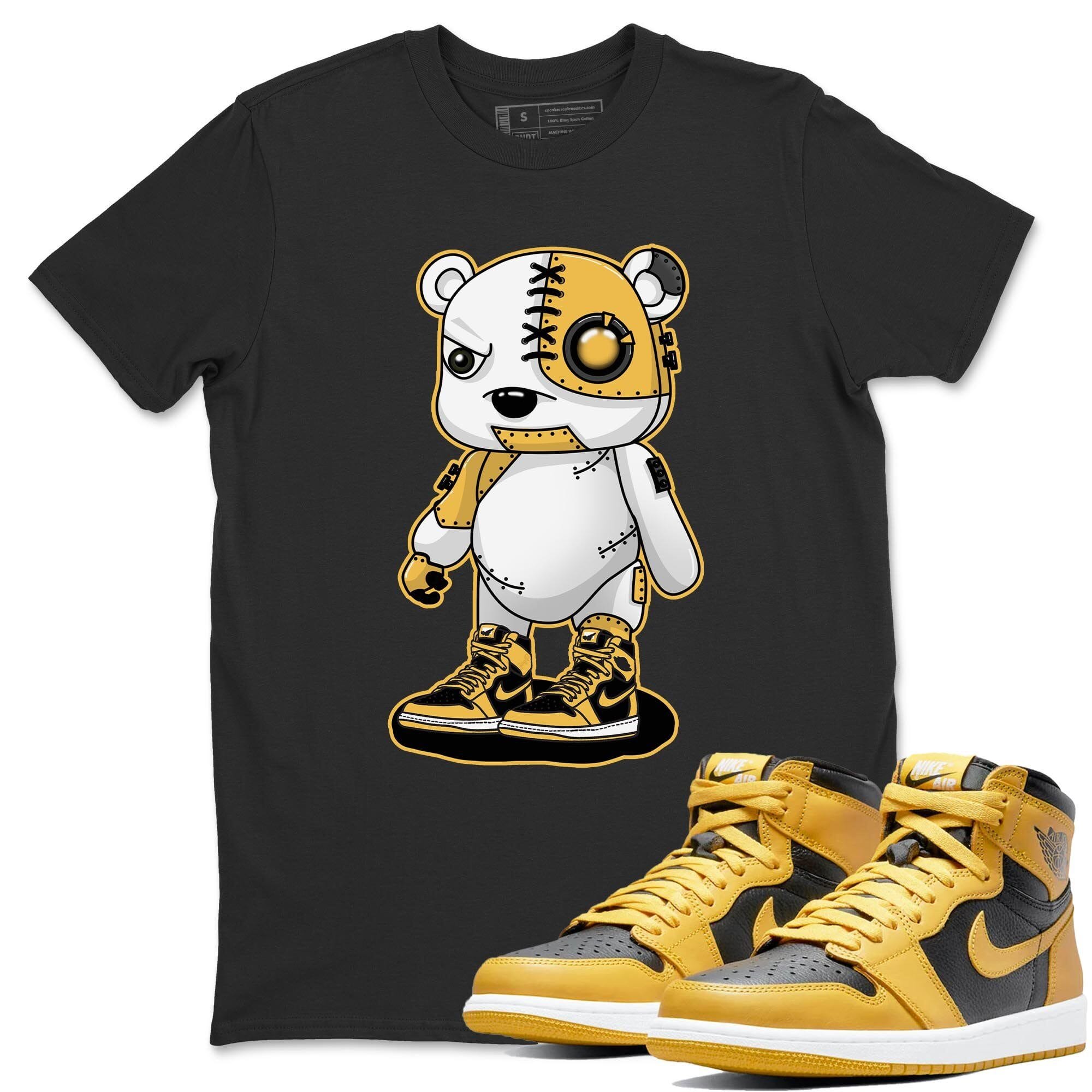 Jordan 1 Pollen Sneaker Match Tees Cyborg Bear Sneaker Tees Jordan 1 Pollen Sneaker Release Tees Unisex Shirts