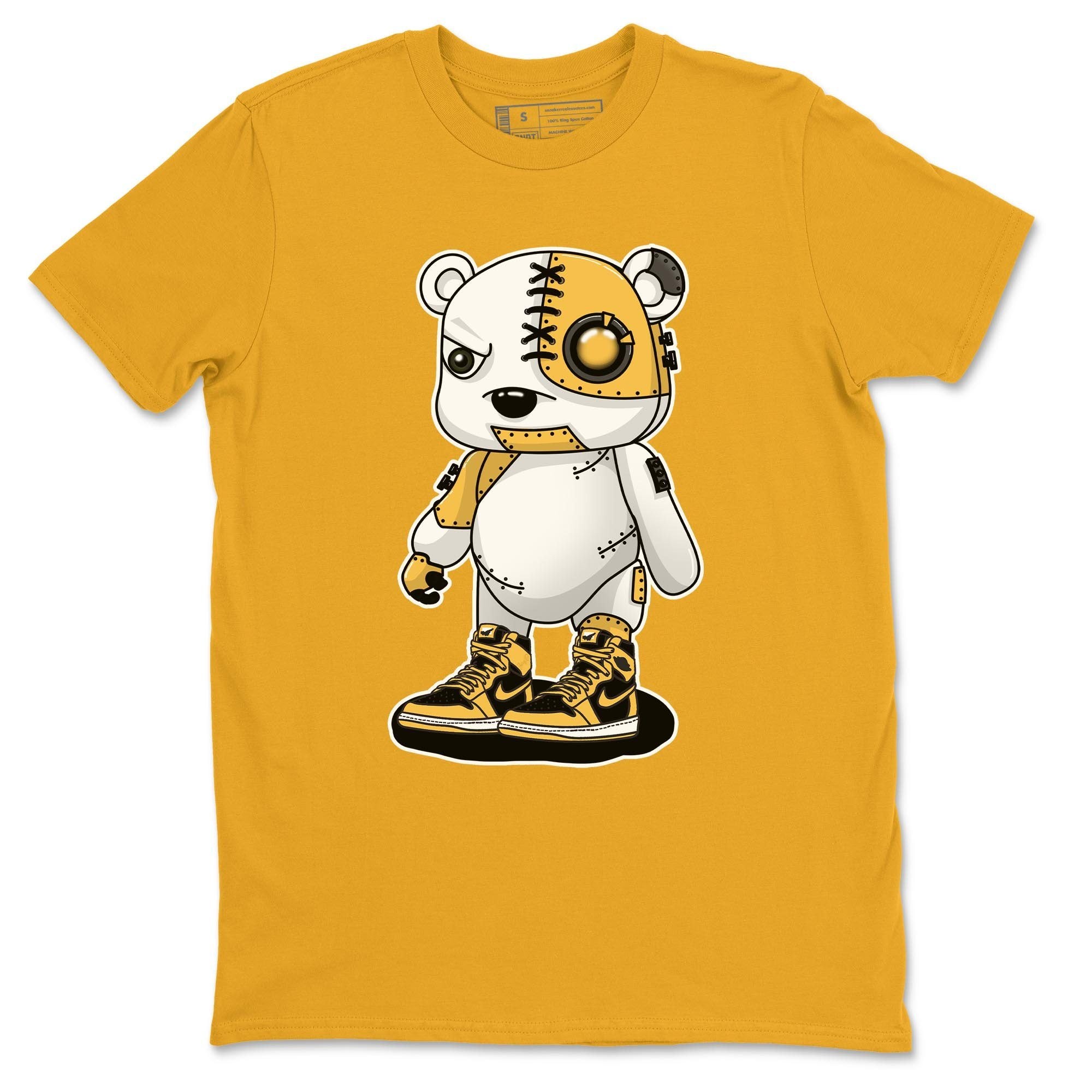 Jordan 1 Pollen Sneaker Match Tees Cyborg Bear Sneaker Tees Jordan 1 Pollen Sneaker Release Tees Unisex Shirts