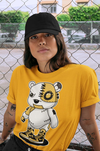 Jordan 1 Pollen Sneaker Match Tees Cyborg Bear Sneaker Tees Jordan 1 Pollen Sneaker Release Tees Unisex Shirts