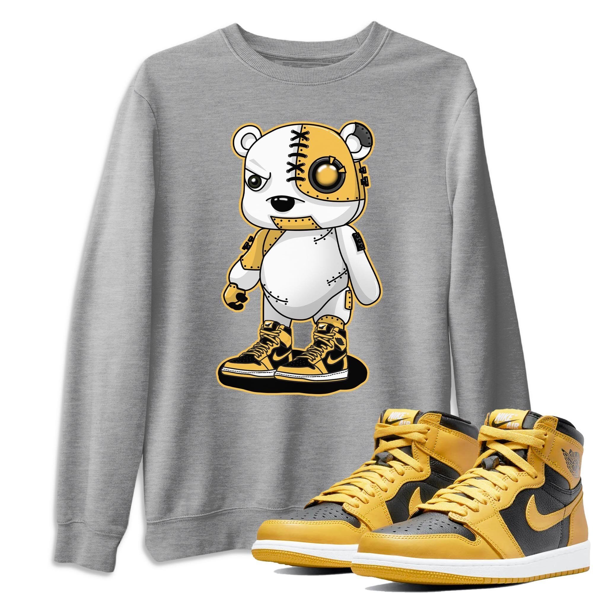 Jordan 1 Pollen Sneaker Match Tees Cyborg Bear Sneaker Tees Jordan 1 Pollen Sneaker Release Tees Unisex Shirts