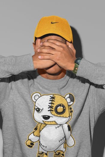 Jordan 1 Pollen Sneaker Match Tees Cyborg Bear Sneaker Tees Jordan 1 Pollen Sneaker Release Tees Unisex Shirts