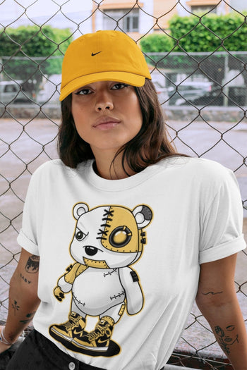 Jordan 1 Pollen Sneaker Match Tees Cyborg Bear Sneaker Tees Jordan 1 Pollen Sneaker Release Tees Unisex Shirts