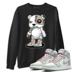 Jordan 1 Seafoam Sneaker Match Tees Cyborg Bear Sneaker Tees Jordan 1 Seafoam Sneaker Release Tees Unisex Shirts