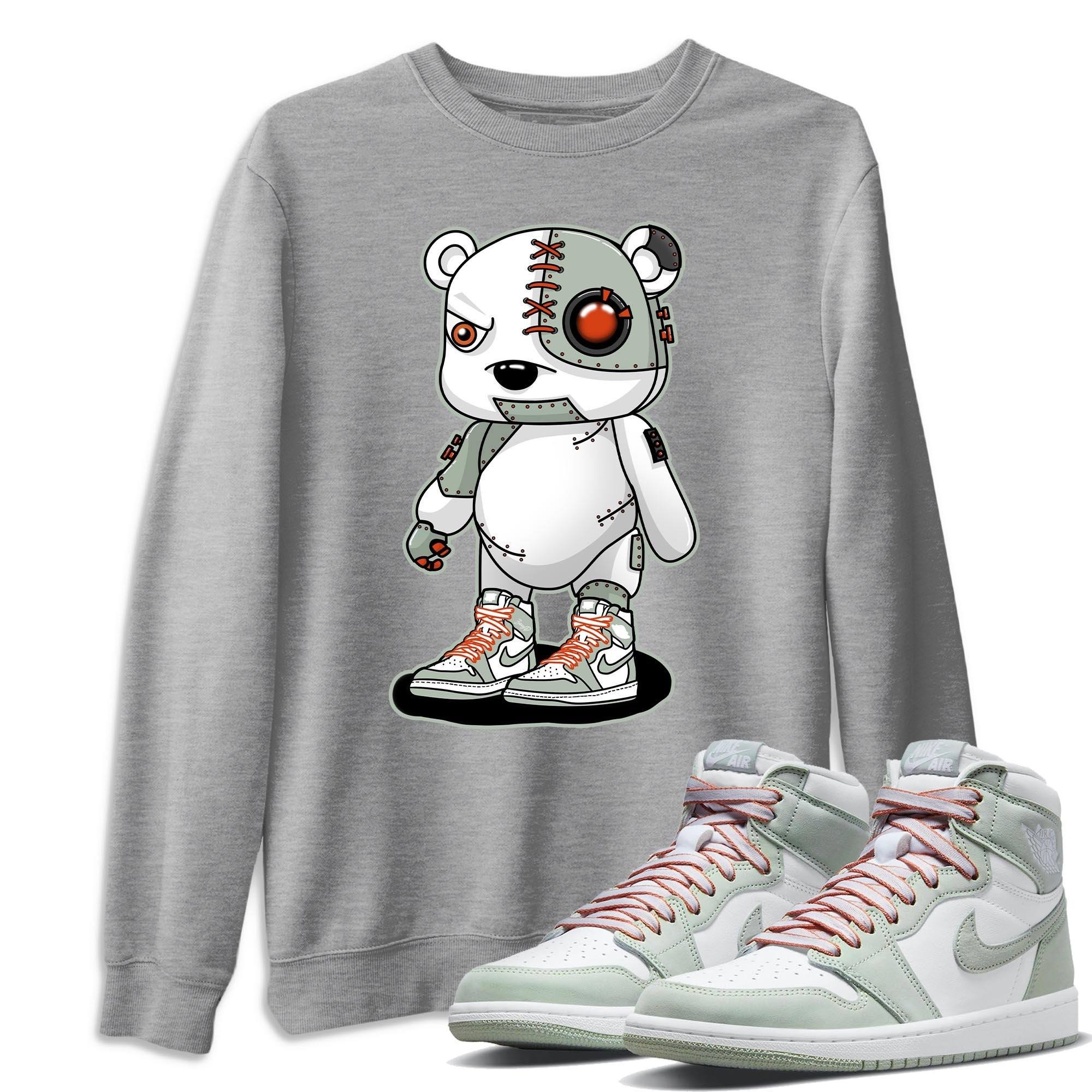 Jordan 1 Seafoam Sneaker Match Tees Cyborg Bear Sneaker Tees Jordan 1 Seafoam Sneaker Release Tees Unisex Shirts