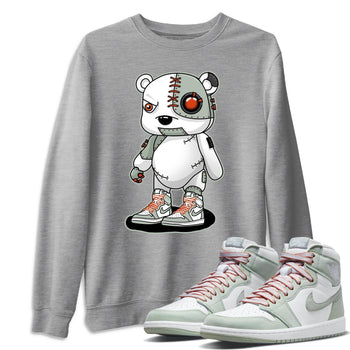 Jordan 1 Seafoam Sneaker Match Tees Cyborg Bear Sneaker Tees Jordan 1 Seafoam Sneaker Release Tees Unisex Shirts