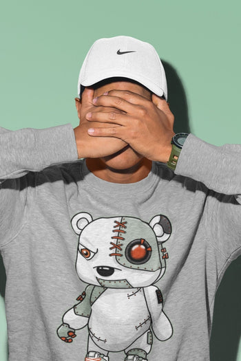 Jordan 1 Seafoam Sneaker Match Tees Cyborg Bear Sneaker Tees Jordan 1 Seafoam Sneaker Release Tees Unisex Shirts