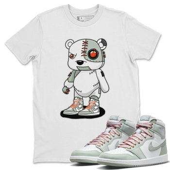 Jordan 1 Seafoam Sneaker Match Tees Cyborg Bear Sneaker Tees Jordan 1 Seafoam Sneaker Release Tees Unisex Shirts