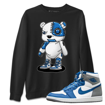 Jordan 1 True Blue Sneaker Match Tees Cyborg Bear Sneaker Tees Jordan 1 True Blue Sneaker Release Tees Unisex Shirts