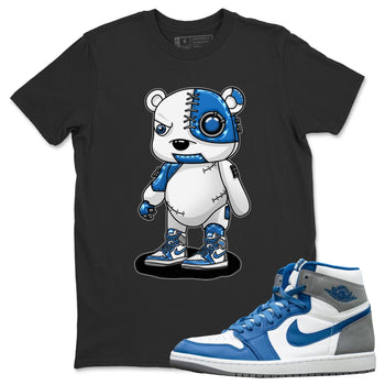 Jordan 1 True Blue Sneaker Match Tees Cyborg Bear Sneaker Tees Jordan 1 True Blue Sneaker Release Tees Unisex Shirts