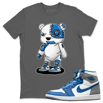 Jordan 1 True Blue Sneaker Match Tees Cyborg Bear Sneaker Tees Jordan 1 True Blue Sneaker Release Tees Unisex Shirts