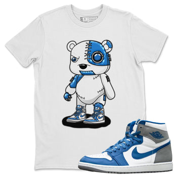 Jordan 1 True Blue Sneaker Match Tees Cyborg Bear Sneaker Tees Jordan 1 True Blue Sneaker Release Tees Unisex Shirts