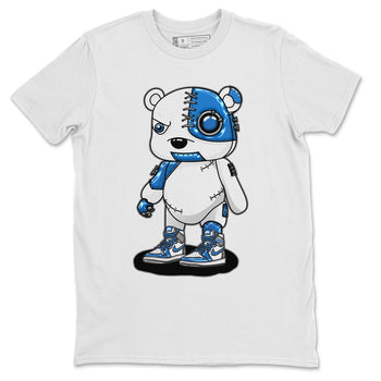 Jordan 1 True Blue Sneaker Match Tees Cyborg Bear Sneaker Tees Jordan 1 True Blue Sneaker Release Tees Unisex Shirts