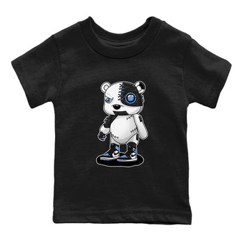 Air Jordan 1 Retro High OG University Blue shirt to match jordans Cyborg Bear sneaker tees Air Jordan 1 UNC Toe SNRT Sneaker Release Tees Baby Toddler Black 2 T-Shirt
